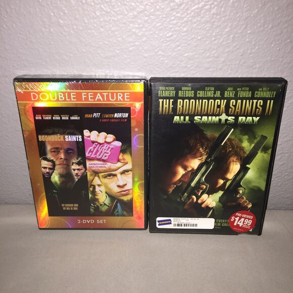 Dvd Sealed New The Boondock Saints / Fight Club + Used All Saints Day Sequel - Picture 1 of 6